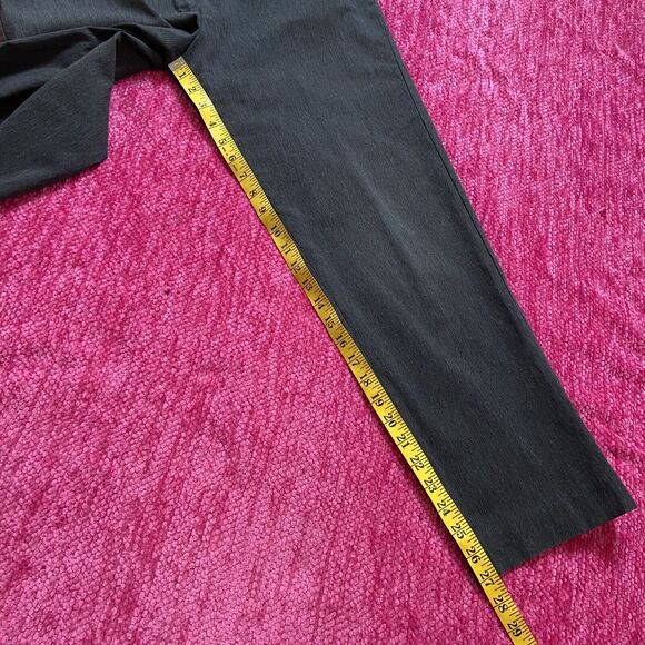 Express Editor Cropped Ankle Button Leg Pants Gray Size 12 - Picture 9 of 10